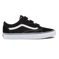 Vans รองเท้าผ้าใบ Old Skool V Suede Canvas | Black/True White ( VN0A3D29OIU )