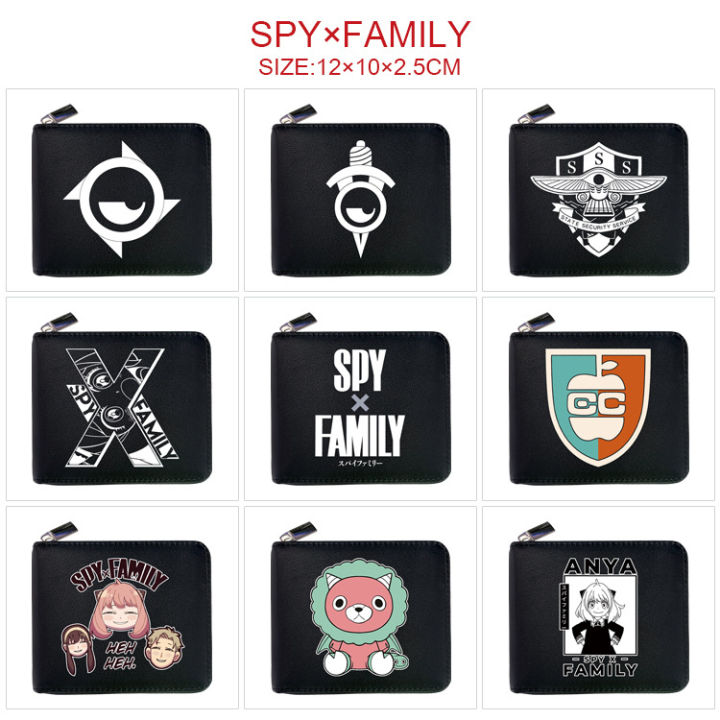 spy-family-men-women-kids-cartoon-zipper-wallet-pu-wallet-coin-purse-cartoon-half-fold-short-wallet-bag-card-holder