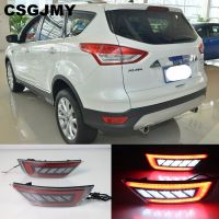 สำหรับฟอร์ดเอสเคป Kuga 2013 2014 2015 2016 2017 2018ไฟสะท้อน Bemper Belakang ด้านขวาของรถยนต์2023new ชุดประกอบไฟตัดหมอกด้านหลัง