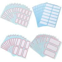 12Pcs/Package Sticker White Label Write Blank Sticker Label Multi-size