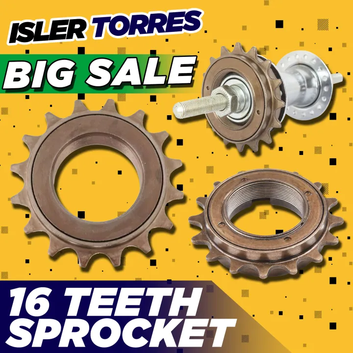 Single Speed Sprocket 16T Freewheel Cycle Fittings 1/2\"x1/8\" 16 teeth