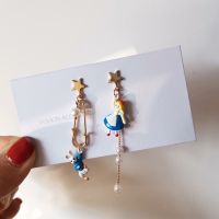 【YF】☁✆✢  Asymmetric Cartoon Enamel Earring  Jewelry In Stud Earrings