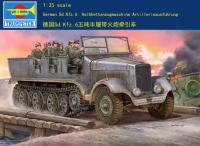 Trumpeter 05531 1/35 German Sd Kfz.6 Halbketenzugmaschine Artillerieausfuhrung ชุดตัวต่อชุดประกอบโมเดลพลาสติก