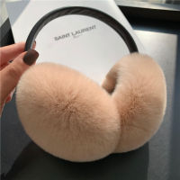 New Rex Rabbit Fur Earmuffs Ladies Fashion Warm Earmuff Earmuffs Real Fur Earmuff Soft Plush Ear Women Winter