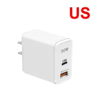 50W PD USB C ชาร์จเร็วสำหรับ Apple iPhone 14 Pro Max 13 12 Mini 11สายเคเบิลหลอดไฟ X XS XR 8 7 Plus แท่นชาร์จผนังแท่นชาร์จแบตเตอรี่