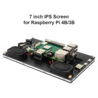 ชุดโมดูลจอแสดงผลหน้าจอสัมผัส IPS ขนาด7นิ้วสำหรับ4B ราสเบอร์รี่ Pi และ3B