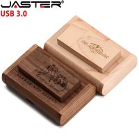 Free Custom LOGO Wooden USB3.0 Flash Drive 4G 8G 16G 32G 64GB 128G High Speed Pen Drives Wedding Photography Gifts Memory Stick