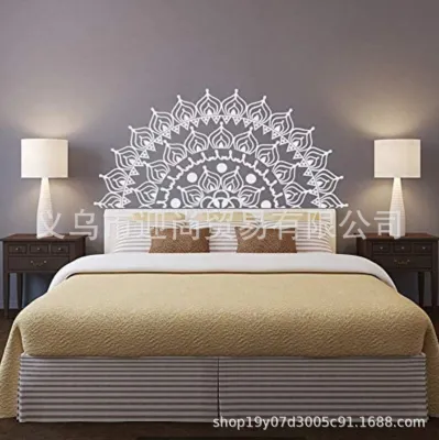 [COD] wish generation carved mandala lotus stickers home decoration bedroom living room music wall decals