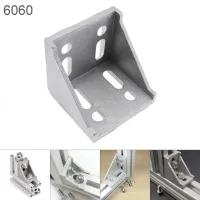 Angle Bracket 6060 Aluminum Corner L Shape Right Angle Support Connector Extrusion Industrial Aluminum Profile Hand Tool Parts Accessories