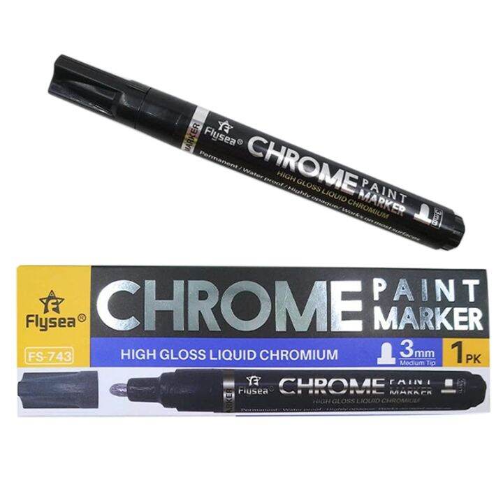 Silver Mirror Marker, Liquid Mirror Chrome Marker Model Gloss Oilbased