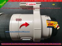 คอลลาร์ ขาจับเลนส์ Canon EF 70-200mm f/2.8L USM f/2.8L IS USM / f/2.8L IS II USM / EF 100-400mm f/4.5-5.6L สีขาวครีม