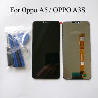 100 Tested Black 6.2 inch For Oppo A5 / For OPPO A3S Full LCD DIsplay Touch Screen Digitizer Assembly Replacement parts Tools