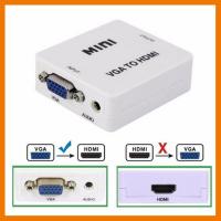 ?HOT SALE? Mini VGA to HDMI Converter With Audio VGA2HDMI 1080P Adapter Connector For Projector PC Laptop to HDTV ##สายชาร์จ แท็บเล็ต สมาร์ทโฟน หูฟัง เคส ลำโพง Wireless Bluetooth คอมพิวเตอร์ โทรศัพท์ USB ปลั๊ก เมาท์ HDMI