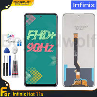 Beyondwolf จอ LCD แบบดั้งเดิมสำหรับ Infinix Hot 11S ชุดดิจิไทเซอร์หน้าจอสัมผัสสำหรับ Infinix Hot 11S ชิ้นส่วนอะไหล่ LCD X6812