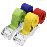 25 mmx1 m Nylon Car Tension Rope Belt Zinc Alloy Cargo Luggage Holder Fastener Straps Belt For Car Camping Bags