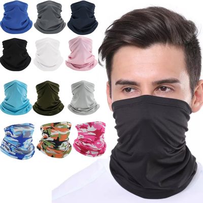 【CC】◇⊕✤  Men Bandana Tube Cover Wrap Face Scarf UV Protection Cycling Motorcycle Cooling Neck Gaiter for Fishing