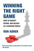 (ใหม่)พร้อมส่ง WINNING THE RIGHT GAME: HOW TO DISRUPT, DEFEND, AND DELIVER IN A CHANGING WORLD