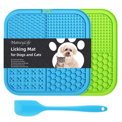 【YF】 Dog Slow Feeders Mats Lick Mat Boredom Anxiety Reduction Perfect for Food Yogurt Peanut Butter Alternative to Feed Bowl