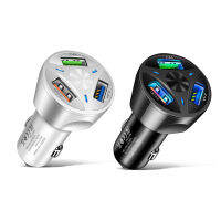 【CW】Car USB Charger Quick Charge QC3.0 3A Universal Fast Charging In Car 3 Port ที่ชาร์จศัพท์มือถือสำหรับ Samsung