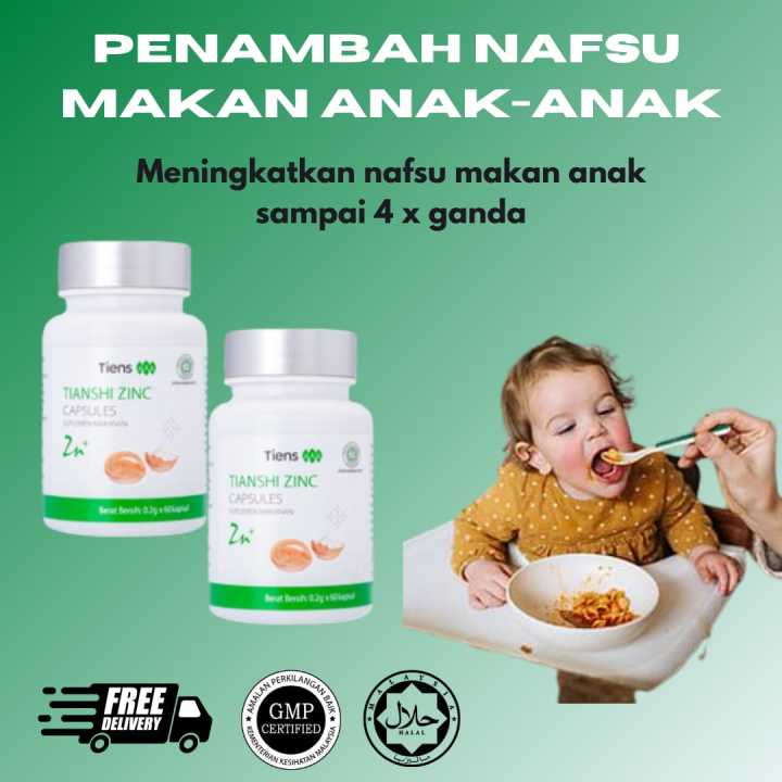 ZInc Capsule Ubat Selera Makan Kanak Kanak Tambah Nafsu Makan Anak And ...