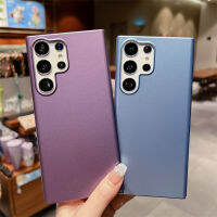 เคสบางเฉียบ (บาง0.35มม.) Samsung S22 S22พิเศษบวก S23 S23พิเศษบวก S21 S21พิเศษบวกกับ A03 A03S A04 A04S A12 A13 A32 A22 A53 Tutup Lensa Kamera A33ป้องกันอย่างเต็มรูปแบบเคสแข็งเรียบง่ายทำจากวัสดุ PP แบบด้านน้ำหนักเบา