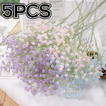 Babys Breath Artificial Flowers for Decoration Fake Gypsophila Bouquet for  Flower Arrangement Purple