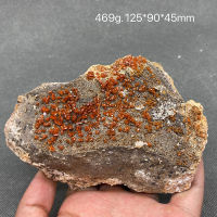 100 ธรรมชาติ Vanadinite แร่ตัวอย่างควอตซ์คริสตัลตัวอย่างคอลเลกชันหินและคริสตัล