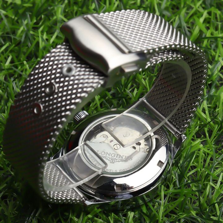 สายนาฬิกาข้อมือแบบถักเหล็กไทเทเนียมคุณภาพสูง20มม-สำหรับ-omega-007-seamaster-james-สายรัดนาฬิกาข้อมือ-bond-ปรับใช้หัวเข็มขัด-carterfa