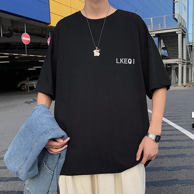Áo phông nam nữ unisex tay lỡ thun form rộng LKEQ local brand teen ...
