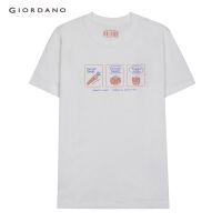 GIORDANO เสื้อยืดผู้หญิงแขนสั้น Womens print tee 05392212