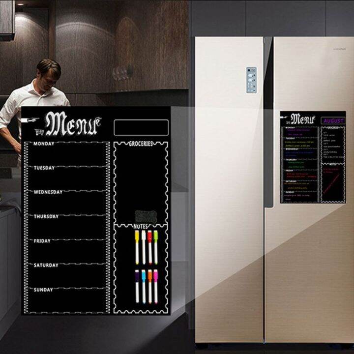 Refrigerator Chalkboard,Weekly Menu Meal Planner Grocery