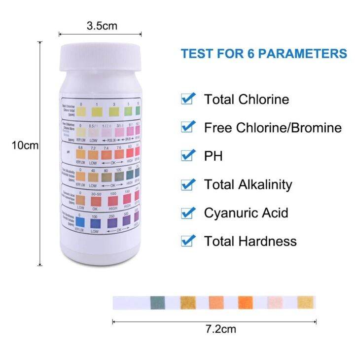 50pcs-6-in-1-test-strips-chlorine-dip-hot-tub-ph-tester-paper-swimming-pool-test-strip-hot-spring-water-test-strips-spa-testing-inspection-tools