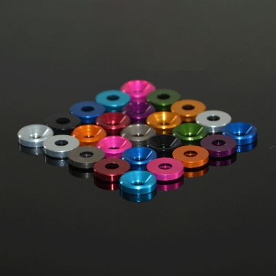 A Variety of Colors M4 Aluminum Alloy(T6061) Flat Washer for Countersunk Flat Head Screw Bolts For Steering Gear RC Model