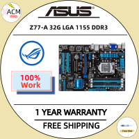 ใช้สำหรับ ASUS Z77-A 100% มาเธอร์บอร์ดของแท้ USB 3 32G Z77A เดสก์ท็อป LGA 1155เมนบอร์ด DDR3 SATA III แผงวงจรหลัก X16 PCI-E