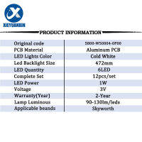 12ชิ้น3โวลต์ Led Backlight Strip สำหรับ Skyworth 50นิ้ว50uh5500ua 50uh5530ub 50E5DHR 50E600 5800-W50004-0P00 50E6100