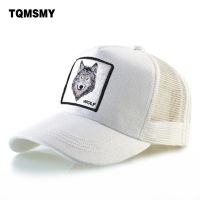 Embroidered Wolf Baseball Caps Men Animal Mesh Snapback Cap Sun Visor Hats For Women Hip Hop Hat Cotton Solid Color Trucker Bone