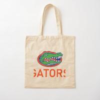 【CW】 Florida Gator Baseball Shirt Cotton  Canvas Designer Handbag Shoulder Reusable Tote