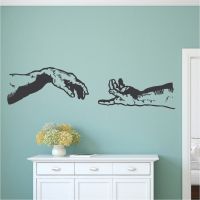 [COD] Michelangelo Hands Vinyl Wall Stickers Room Decals Design Hot Selling Wallpaper Poster Mural SA795