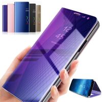 Window Case For Xiaomi Redmi Note 12 11 9 10 12C Mirror View PU Leather Flip Cover For Xiaomi Mi 13 11T 12 LITE POCO X5 X3 NFC