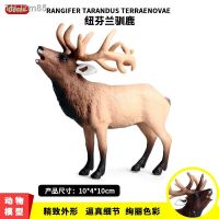 ? ของขวัญ Childrens simulation model of wildlife solid Newfoundland reindeer elk wild deer red deer toys furnishing articles