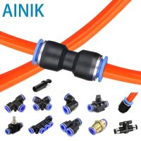 Pneumatic Fitting Fittings Quick Connector Air Water Hose Tube Connectors Plastic PU PY 4mm 6mm 8mm 10mm 12mm Push Into Plug