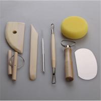 QianXing Shop DIY 8pcs Clay Sculpting Set Pottery Tools Shapers Modeling Wooden Tools