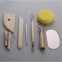 tr1 Shop DIY 8pcs Clay Sculpting Set Pottery Tools Shapers Modeling Wooden Tools