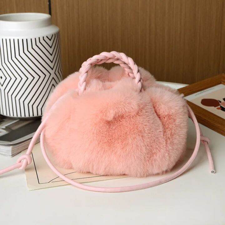 Fluffy messenger bag hot sale