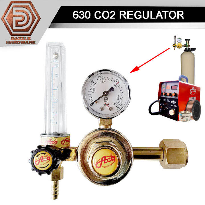 Aco Co2 Regulator Co2 Gas Regulator Mig Welding Regulator Co2 Gas Indicator Carbon Dioxide Gas 5780