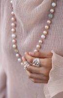 JIIRA - Natura collection signature Silver Pearl Ring จิระ - เนทูร่า คอลเล็คชั่น แหวน เงิน ไข่มุก