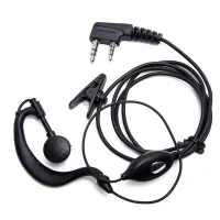 แพคคู่ 2ชุด 2 PCS หูฟัง วิทยุสื่อสาร PTT Earpiece Interphones Mic For Baofeng UV-5R Plus BF-888s walkietalkie only