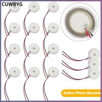 CUWRYG 20pcs ของใหม่ แผ่นทองแดง 2718มม. สัญญาณกันขโมย เพียโซอิเล็กทริก Piezo Buzzer เสียงกริ่ง แผ่นเวเฟอร์เซรามิก อะไหล่ลำโพงดัง