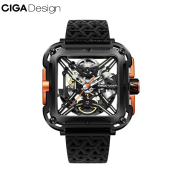 Đồng hồ cơ CIGA Design X Series Gorilla - Black Orange Stainless Steel