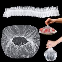 【DT】 hot  100pc Reusable Bowl Covers with Elastic Stretch Adjustable Vacuum Food Fresh Seal for Kitchen Fresh Keeping Caps Protective Film